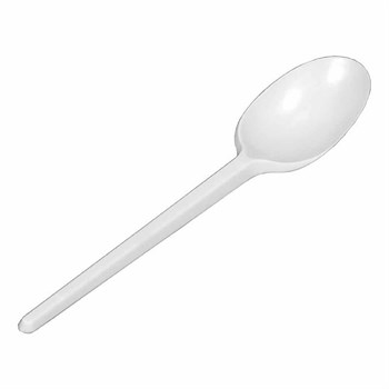 Ложка одноразовая столовая белая "Атлас" (10шт./упаковка)