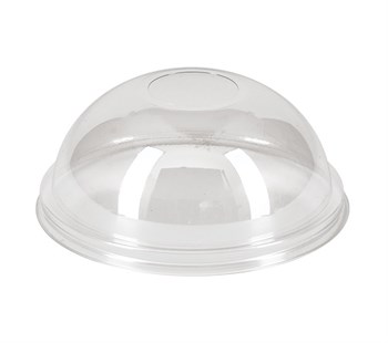 Крышка купольная прозрачная d=95 мм ПЭТ, без отверстия