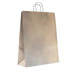Пакет бумажный с кручеными ручками, крафт, 350*150*450 мм, AVIORA, 200 шт
