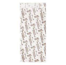 Пакет бумажный под ШАУРМУ, с рисунком "ПРИЯТНОГО АППЕТИТА", 220 х 90 + 40 мм, жиростойкий, белый, AVIORA, 100 шт/уп