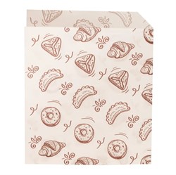 Уголок бумажный с рисунком "ВЫПЕЧКА", 175 х 140 мм, жиростойкий, белый, AVIORA, 100 шт/уп