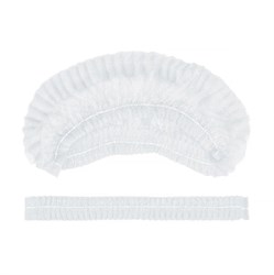 Шапочка Шарлотта нетканая, белая, 100 шт/уп. в уп, AVIORA