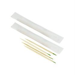 Зубочистки БАМБУКОВЫЕ в индивидуальной бумажной упаковке, С МЕНТОЛОМ, 1000 шт. в картонной коробке, AVIORA