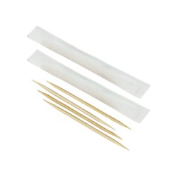 Зубочистки БАМБУКОВЫЕ в индивидуальной бумажной упаковке, 1000 шт.в картонной коробке, AVIORA