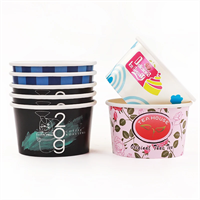 Креманка бумажная для десертов, 150 мл, d=68 мм, с логотипом - фото 26776