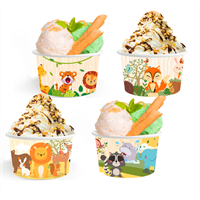 Креманка бумажная для десертов, 150 мл, d=68 мм, с логотипом - фото 26777