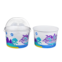 Креманка бумажная, 150 мл, d=68 мм, с логотипом - фото 26780