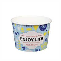 Стаканчик бумажный для мороженого, 160 мл, d=75 мм, с индивидуальным дизайном - фото 26811