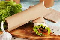 Бумажная упаковка для роллов / шаурмы 200х70х55 мм - фото 26849