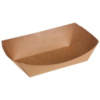 Бумажный лоток для фаст-фуда, хот догов Boat Tray M 150х85х43 мм