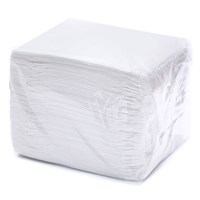 Салфетки 24х24 см, однослойные, белые, бумажные, 80 шт/упак, 60 упак/кор - фото 26894