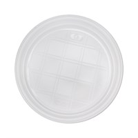Тарелка d=205 мм пластиковая PS, Белая, 100 шт