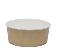 Бумажный контейнер салатник, 750 мл, крафт, d=150 мм - фото 26934