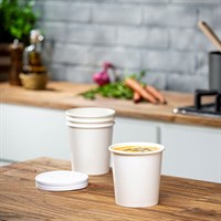 Бумажный контейнер для супа Green Ant White 450 мл, d=98 мм - фото 26948