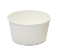 Круглый бумажный контейнер для салата, 720 мл, белый, d=136 мм - фото 26964