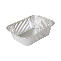 Форма алюминиевая 250 мл (R5G, R9G), прямоугольная, G-край, 125х98х35 мм, (х50/1200) - фото 26978