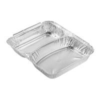 Форма алюминиевая 840 мл, прямоугольная, L-край, 2 секции, 227х177х30 мм, (х50/400) - фото 27021