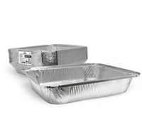 Форма алюминиевая 3180 мл, прямоугольная, L-край, 322х255х51 мм, (х25/200) - фото 27041