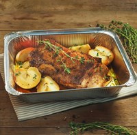 Форма алюминиевая 3180 мл, прямоугольная, L-край, 322х255х51 мм, (х25/200) - фото 27042