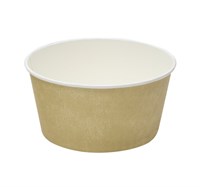 Контейнер бумажный для салата 720 мл, d=136 мм, Крафт-принт