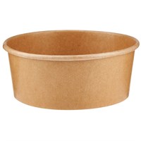 Бумажный салатник Kraft Round 1100 мл, d=185 мм, 300 шт - фото 27095