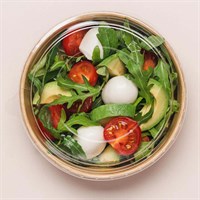 Пластиковая крышка для салатника Kraft/White Round 500/750/1000 мл, d=150 мм PET, 300 шт - фото 27149