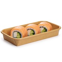 Контейнер бумажный Sushi Box 400 мл 91х160х24 мм - фото 27189
