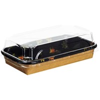 Контейнер бумажный Sushi Box Black 400 мл 91х160х24 мм - фото 27216