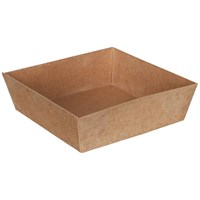 Контейнер бумажный Ant Box Kraft с крышкой 550 мл, 110x110x88 мм, 300 шт - фото 27256