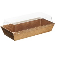 Контейнер бумажный Ant Box Kraft с крышкой 300 мл, 70x170x68 мм, 600 шт - фото 27263