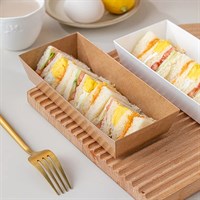 Контейнер бумажный Ant Box Kraft с крышкой 300 мл, 70x170x68 мм, 600 шт - фото 27264