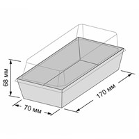 Контейнер бумажный Ant Box Kraft с крышкой 300 мл, 70x170x68 мм, 600 шт - фото 27265