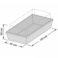 Контейнер бумажный Ant Box White с крышкой 600 мл, 85x190x68 мм, 350 шт - фото 27288