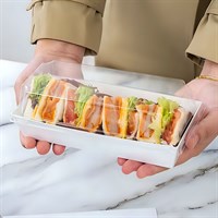 Контейнер бумажный Ant Box White с крышкой 300 мл, 70x170x68 мм, 600 шт - фото 27310