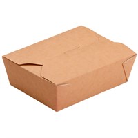 Ланчбокс бумажный складной Lunch Box Kraft 900 мл, 150x115x70 мм, 225 шт