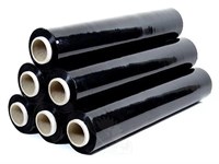 Стретч пленка для ручной упаковки 500 мм*195 м, 20 мкм (1,8 кг) черная - фото 27423