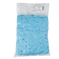 Одноразовая медицинская шапочка "Шарлотта" спанбонд, голубая, №100/1000 (№3) - фото 27519