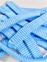 Одноразовая медицинская шапочка 'Шарлотта' ПРЕМИУМ голубая №100/2000 (№24) - фото 27520