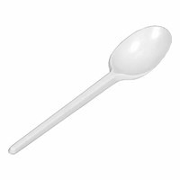 Ложка одноразовая столовая белая "Атлас" (10шт./упаковка) - фото 27535
