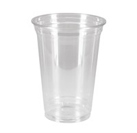 Стакан-шейкер одноразовый, d=95 мм, 400 мл, прозрачный, ПЭТ, ПолиЭР, 50/1000 - фото 27551
