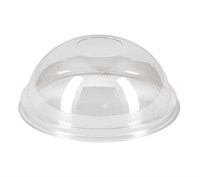 Крышка купольная прозрачная d=95 мм ПЭТ, без отверстия - фото 27555
