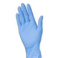 Перчатки нитриловые, голубые, размер L, вес перчатки 3,3 г, 100 шт. в уп., AVIORA, 402-659 - фото 27658