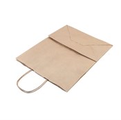 Пакет бумажный с кручеными ручками, крафт, 260*150*350 мм, AVIORA, 200 шт - фото 27698