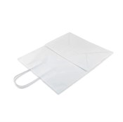 Пакет бумажный с кручеными ручками, белый, 320*200*370 мм, AVIORA, 200 шт - фото 27704