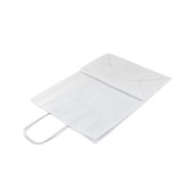 Пакет бумажный с кручеными ручками, белый, 260*150*350 мм, AVIORA, 200 шт - фото 27706