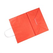 Пакет бумажный с кручеными ручками, красный, 260*150*340 мм, AVIORA, 200 шт - фото 27712