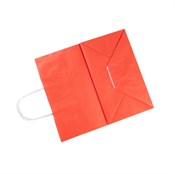 Пакет бумажный с кручеными ручками, красный, 240*140*280 мм, AVIORA, 300 шт - фото 27715