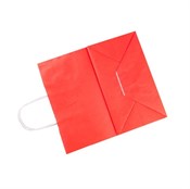 Пакет бумажный с кручеными ручками, красный, 220*120*250 мм, AVIORA, 250 шт - фото 27718