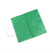 Пакет бумажный с кручеными ручками, зеленый, 240*140*280 мм, AVIORA, 300 шт - фото 27724