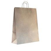 Пакет бумажный с кручеными ручками, крафт, 350*150*450 мм, AVIORA, 200 шт - фото 27728